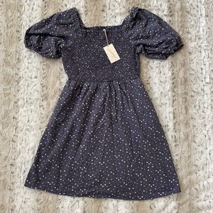 Universal thread navy smocked floral dress